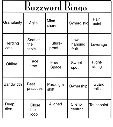 Buzzwords